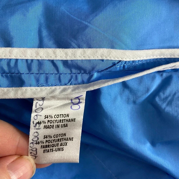 Adam Lippes Adam Plus Eve Shirt Dress Sleeveless Mini Button Tie Blue Size 6‎ - Picture 11 of 11